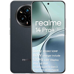 Realme 14 Pro+ 5G Téléphone Portable 8Go+256Go 6000mAh 120Hz 50MP 6,83" Smartphone - Gris