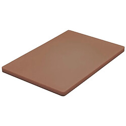Planche à découper 450 x 350 x 20 mm basse densité marron - Hygiplas
