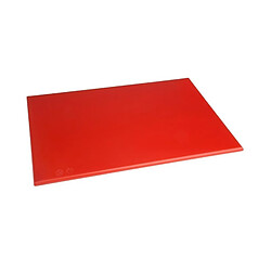 Planche à découper rouge 450 x 300 x 12 mm haute densité - Hygiplas