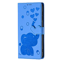 Acheter Tongez Étui Pour Xiaomi Redmi Note 12S 4G Bicelle Trois emplacements pour cartes Cuir Premium Bleu