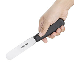 Spatule Professionnelle Flexible Noire Lame Droite 100 mm - Hygiplas