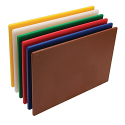 Planches à découper basse densité - 45 x 30 cm Hygiplas - Lot de 6