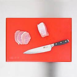 Planche polyéthylène 450 x 300 mm rouge haute densité - Hygiplas pas cher