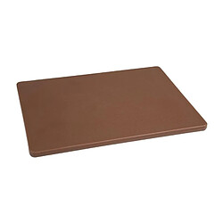 Petite planche à découper polyéthylène marron 229 x 305 x 12 mm basse densité - Hygiplas