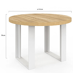 Acheter Idmarket TAM PHOENIX ronde b/bl 110 cm