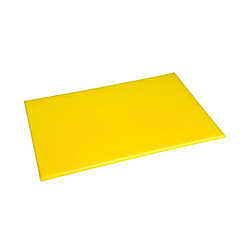 Planche à découper 600 x 450 x 12 mm jaune haute densité - Hygiplas