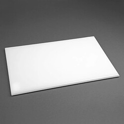 Planche à Découper Blanche 450x300x12 mm Haute Densité - Hygiplas pas cher