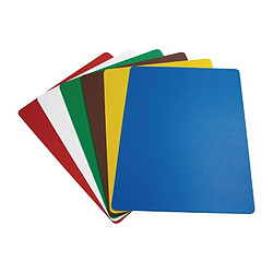 Lot de 6 Planches à Découper en Polyéthylène Flexible 450 x 300 mm - Hygiplas