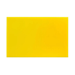 Planche à découper 600 x 450 x 12 mm jaune haute densité - Hygiplas