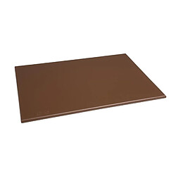 Planche à découper 600 x 450 x 12 mm marron haute densité - Hygiplas