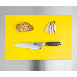 Planche à découper 450 x 300 x 12 mm jaune haute densité - Hygiplas pas cher