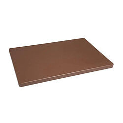 Planche à découper 450 x 350 x 20 mm basse densité marron - Hygiplas