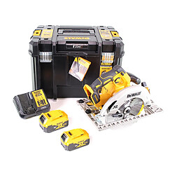 DeWalt DCS 572 P2 Scie circulaire portative sans fil 18V 184 x 16 mm + 2x batterie 5,0 Ah + chargeur + T-STAK