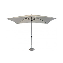 Cosma Parasol de jardin 2x3m en polyester blanc Poly