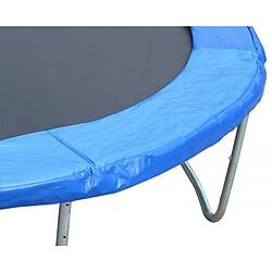 Jump4Fun Trampoline pour enfant 14Ft ø427cm avec coussin de protection Bleu, Echelle et Filet de sécurité