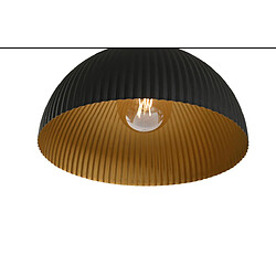 PROTOCOLE HOME Plafonnier métal noir mat 35x35x18 cm, E27.