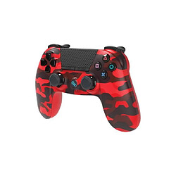 Pack Manette PS4 Manette Bluetooth URBAN Camouflage rouge 3.5 JACK + Casque Gamer PRO-H7 PS4-PS5 PLAYSTATION SPIRIT OF GAMER