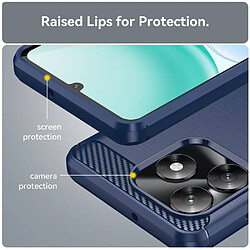 Avis Htdmobiles Coque pour Honor X5c Plus - housse etui silicone gel carbone + film ecran - BLEU FONCE