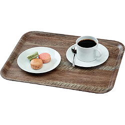 Plateau Stratifié Surface Grainée 460 x 360 mm - 5 Coloris - Cambro