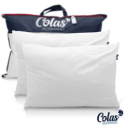 Colas Normand Lot de 2 oreillers 100% écologiques 45×70 cm