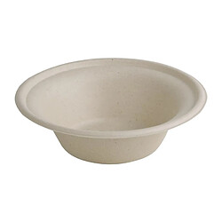 Acheter Bols Ronds Compostables en Bagasse Coloris Naturel - Lot de 50 - Fiesta Green
