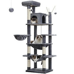 PAWZ Road Arbre à Chat 7 Niveaux 170 cm Gris Foncé