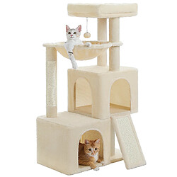 PAWZ Road Arbre à Chat 104 cm avec Niches Beige