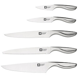 Sabatier Trompette Forme - Bloc Bamboo 5 couteaux de cuisine