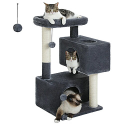 PAWZ Road Arbre à Chat Compact avec 2 Condos 80 cm Beige