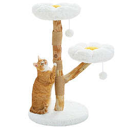 PAWZ Road Arbre à Chat Bohème Luxueux en Bois Naturel 92 cm