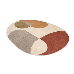 Avis RUGSX Tapis FUSION 5706 crème terre cuite Shape - Géométrique, moderne, abstrait, irrégulier 200x290 cm