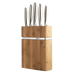 Sabatier Trompette Forme - Bloc Bamboo 5 couteaux de cuisine