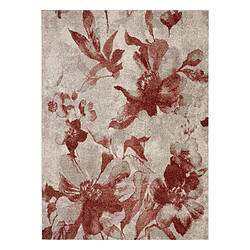 RUGSX Tapis FUSION 8259 crème bordeaux - Fleurs, moderne, abstrait 180x270 cm