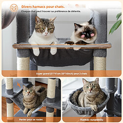 Avis Pawz road Arbre à chat 7 niveaux - 170 cm - Gris foncé
