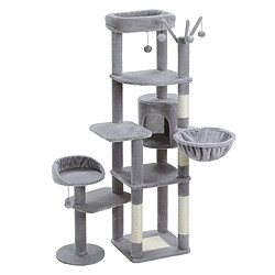 Avis PAWZ Road Arbre à Chat Géant 150 cm avec Hamac et Perchoirs Rose