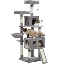 PAWZ Road Arbre à Chat Multifonction 162 cm Gris