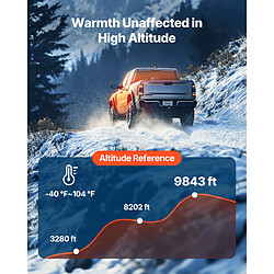 Vevor Chauffage diesel 8kW 12-24V, 0,18-0,36L/h, télécom., interrupteur LCD pas cher