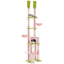 PAWZ Road Arbre à Chat du Sol au Plafond 216-285 cm Beige