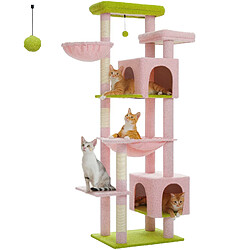PAWZ Road Arbre à Chat XXL avec 2 Grands Condos 175 cm Gris