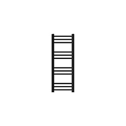 LuxeBath Radiateur électrique droite résistance 300W thermostat écran LCD noir 30x80 cm