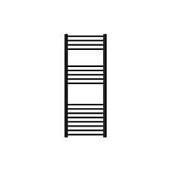 LuxeBath Radiateur électrique noir courbé résistance 900W affichage digital 500x1200 mm