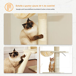 Pawz road Arbre à chat réglable en hauteur - 216-273 cm - Beige pas cher