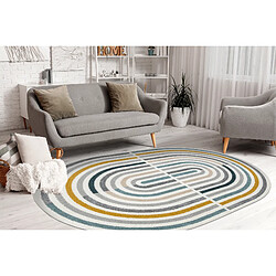 Acheter RUGSX Tapis FUSION 5711 blanc vert foncé Shape - Géométrique, moderne, abstrait, irrégulier 160x220 cm