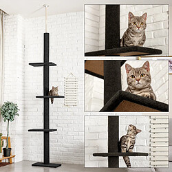 Acheter PAWZ Road Arbre à Chat Gothique du Sol au Plafond 220-305 cm Noir