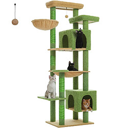 PAWZ Road Arbre à Chat XXL avec 2 Grands Condos 175 cm Beige