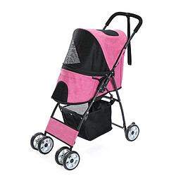 PAWZ Road Poussette Pour Chien 77 × 43 × 92 cm Rose