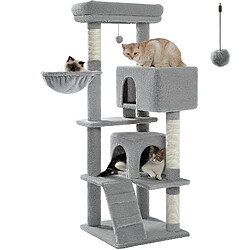 PAWZ Road Arbre à Chat Classique 143 cm avec 2 Condos Gris