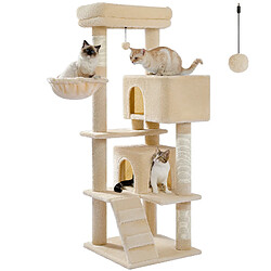 PAWZ Road Arbre à Chat Classique 143 cm avec 2 Condos Beige
