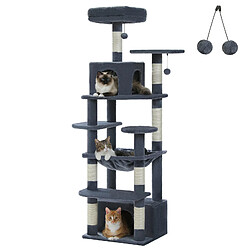 PAWZ Road Arbre à Chat Géant 164 cm avec Griffoir et Condo Beige M