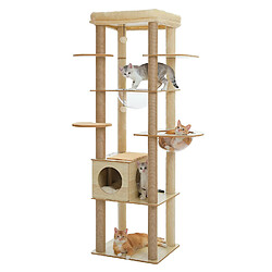 PAWZ Road Arbre à Chat en Bois 180 cm pour Grands Chats